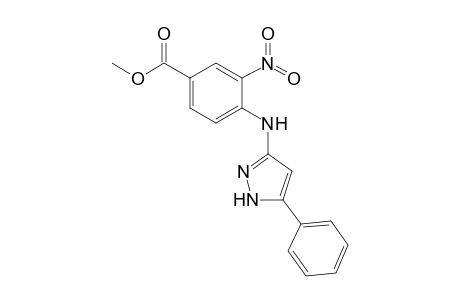 Methyl 3-nitro-4-[(5-phenyl-1H-pyrazol-3-yl)amino]benzoate
