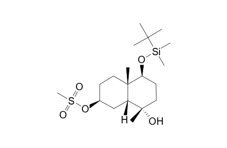 (1a.alpha.,4.beta.,4a.beta.,7.beta.,8a.alpha.)-4-[(tert-Butyldimethylsilyl)oxy]decahydro-1,4a-dimethyl-1,7-naphthalenediol 7-(Methanesulfonate)