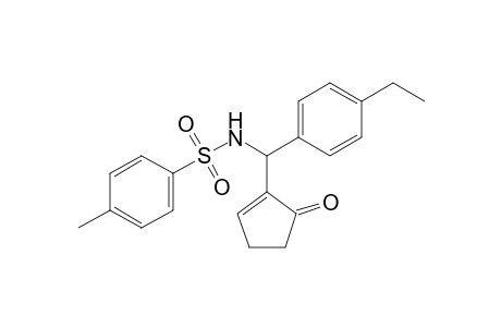 N-[(4-Ethylphenyl)(5-oxocyclopent-1-enyl)methyl]-4-methylbenzenesulfonamide