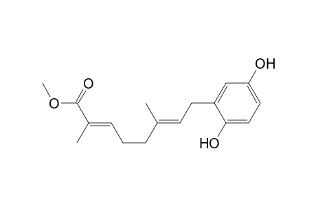 2,6-Octadienoic acid, 8-(2,5-dihydroxyphenyl)-2,6-dimethyl-, methyl ester, (E,E)-