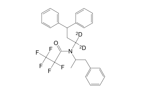 N-(pentafluoropropionyl)-N-(3,3-diphenyl-1,1-dideuteriopropyl)-.alpha.-methyl-.beta.-phenylethylamine