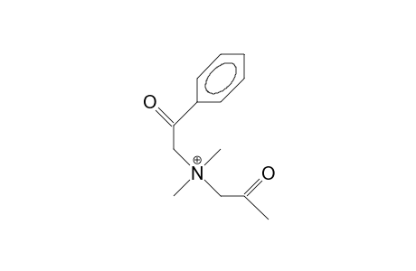 N-Acetonyl-N,N-dimethyl-N-phenacyl-ammonium cation