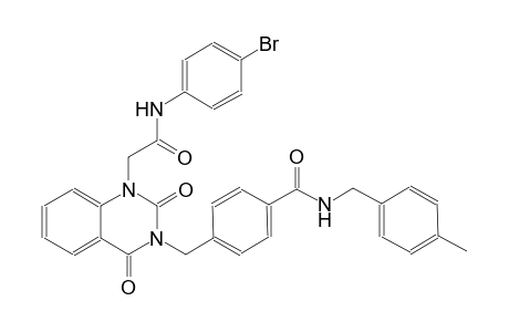 4-[(1-[2-(4-bromoanilino)-2-oxoethyl]-2,4-dioxo-1,4-dihydro-3(2H)-quinazolinyl)methyl]-N-(4-methylbenzyl)benzamide