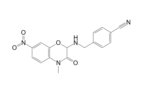 4-{[(3',4'-Dihydro-4'-methyl-7'-nitro-3'-oxo-2H-1',4'-benzoxazin-2'-yl)amino]methyl}-benzonitrile