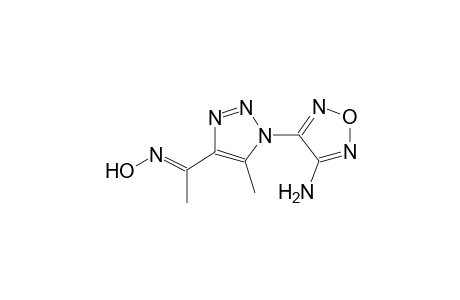 ethanone, 1-[1-(4-amino-1,2,5-oxadiazol-3-yl)-5-methyl-1H-1,2,3-triazol-4-yl]-, oxime, (1E)-