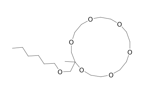 2-[(hexyloxy)methyl]-2-methyl-18-crown-6