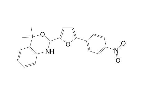 2H-Benzo[d][1,3]oxazine, 4,4-dimethyl-2-[5-(4-nitrophenyl)furan-2-yl]-1,4-dihydro-