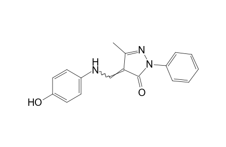 4-[(p-hydroxyanilino)methylene]-3-methyl-1-phenyl-2-pyrazolin-5-one