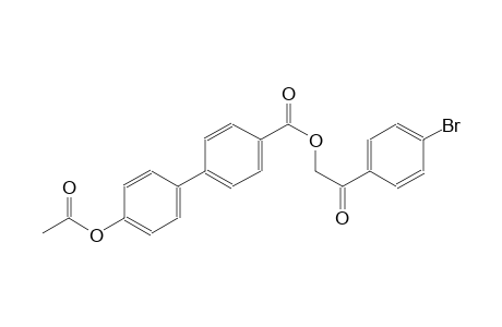 [1,1'-biphenyl]-4-carboxylic acid, 4'-(acetyloxy)-, 2-(4-bromophenyl)-2-oxoethyl ester