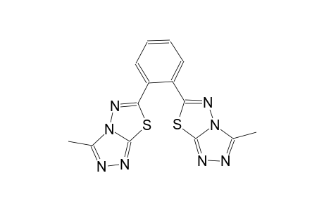 3-methyl-6-[2-(3-methyl[1,2,4]triazolo[3,4-b][1,3,4]thiadiazol-6-yl)phenyl][1,2,4]triazolo[3,4-b][1,3,4]thiadiazole
