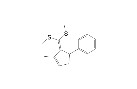 3-Bis(methylthio)methylene-2-methyl-4-phenylcyclopentene