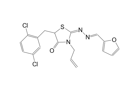 2-furancarboxaldehyde, [(2E)-5-[(2,5-dichlorophenyl)methyl]-4-oxo-3-(2-propenyl)thiazolidinylidene]hydrazone