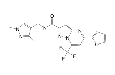 N-[(1,3-dimethyl-1H-pyrazol-4-yl)methyl]-5-(2-furyl)-N-methyl-7-(trifluoromethyl)pyrazolo[1,5-a]pyrimidine-2-carboxamide