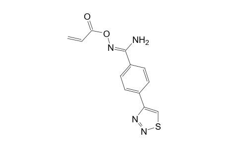 4-[1,23]Thiadiazole-benzamidoxime, o-(ehtenylcarbonyl)-