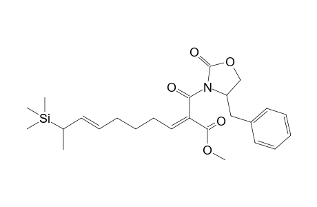 Methyl 2-[(2'-oxo-4'-benzyl-3'-oxazolidinyl)carbonyl]-9-(trimethylsilyl)-2,7-decadienoate