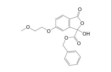 (RS)-1-hydroxy-6-(2-methoxyethoxy)-3-oxo-1,3-dihydroisobenzofuran-1-carboxylic acid benzyl ester