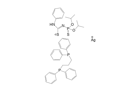 N'-Diisopropoxyphosphinothioyl-N-phenyl-carbamimidothioate 3-diphenylphosphanylpropyl(diphenyl)phosphane silver(I)