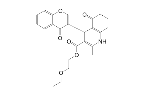 2-Ethoxyethyl 2-methyl-5-oxidanylidene-4-(4-oxidanylidenechromen-3-yl)-4,6,7,8-tetrahydro-1H-quinoline-3-carboxylate
