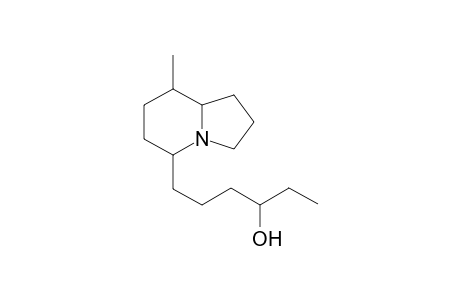 5-(4'-Hydroxyhex-1'-yl)-8-methyl-indolizidine