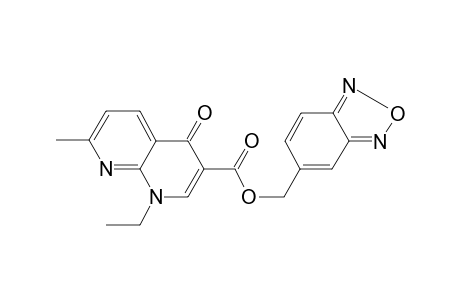 1-Ethyl-4-keto-7-methyl-1,8-naphthyridine-3-carboxylic acid benzofurazan-5-ylmethyl ester