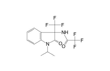 2,2,2-trifluoro-N-[1-isopropyl-2-keto-3-(trifluoromethyl)indolin-3-yl]acetamide
