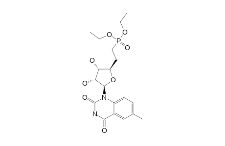 DIETHYL-[2-[(2R,3S,4R,5R)-5-(6-METHYL-2,4-DIOXO-3,4-DIHYDROQUINAZOLIN-1(2H)-YL)-3,4-DIHYDROXY-TETRAHYDROFURAN-2-YL]-ETHYL]-PHOSPHONATE
