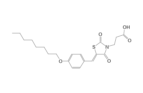 3-{(5Z)-5-[4-(octyloxy)benzylidene]-2,4-dioxo-1,3-thiazolidin-3-yl}propanoic acid