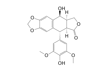 (5S,5aR,8aS,9R)-5-hydroxy-9-(4-hydroxy-3,5-dimethoxy-phenyl)-5a,6,8a,9-tetrahydro-5H-isobenzofuro[5,6-f][1,3]benzodioxol-8-one