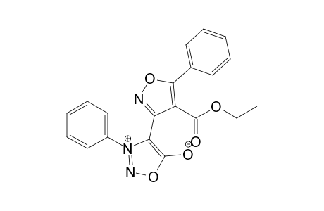 3-Phenyl-4-(4'-ethoxycarbonyl-5'-phenylisoxazol-3'-yl)sydnone