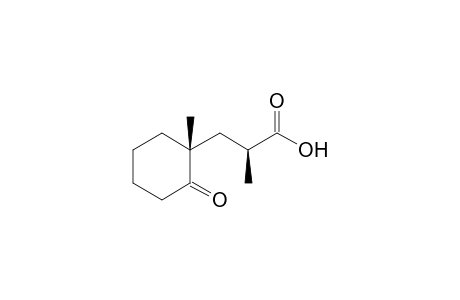 (.alpha.S,1R)-.alpha.,1-Dimethyl-2-oxocyclohexanepropanoic acid