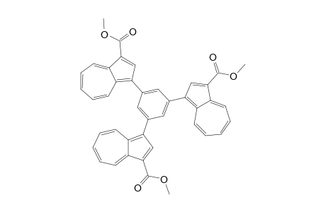 3-[3,5-bis(3-carbomethoxyazulen-1-yl)phenyl]azulene-1-carboxylic acid methyl ester