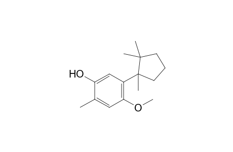 4-Methoxy-2-methyl-5-(1,2,2-trimethylcyclopentyl)phenol