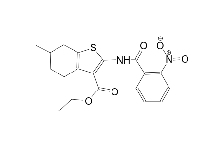 ethyl 6-methyl-2-[(2-nitrobenzoyl)amino]-4,5,6,7-tetrahydro-1-benzothiophene-3-carboxylate