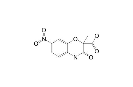 3,4-DIHYDRO-2-METHYL-7-NITRO-3-OXO-2H-1,4-BENZOXAZINE-2-CARBOXYLIC-ACID