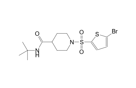 1-[(5-bromo-2-thienyl)sulfonyl]-N-(tert-butyl)-4-piperidinecarboxamide
