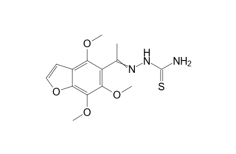 2-(1-(4,6,7-Trimethoxybenzofuran-5-yl)ethylidene)hydrazine-1-carbothioamide