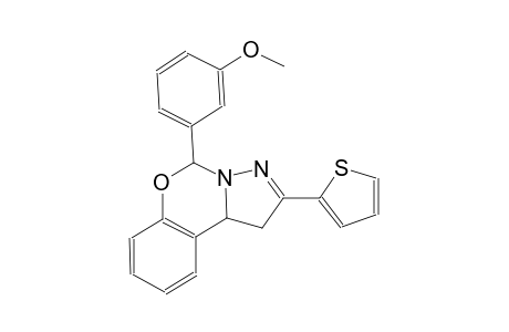 5-(3-methoxyphenyl)-2-(2-thienyl)-1,10b-dihydropyrazolo[1,5-c][1,3]benzoxazine
