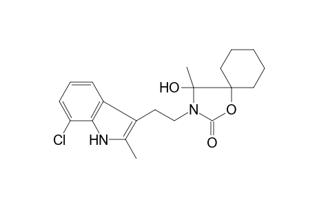 3-[2-(7-chloro-2-methyl-1H-indol-3-yl)ethyl]-4-hydroxy-4-methyl-1-oxa-3-azaspiro[4.5]decan-2-one