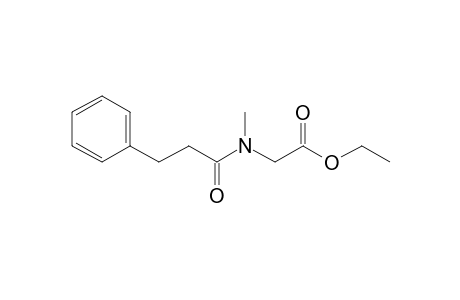 Sarcosine, N-(3-phenylpropionyl)-, ethyl ester