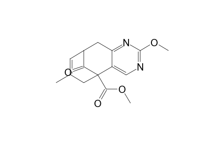 (+-)-9,10-Dihydro-2-methoxy-7-methyl-11-oxo-5,9-methanocycloocta[d]pyrimidine-5(6H)-carboxylic acid methyl ester