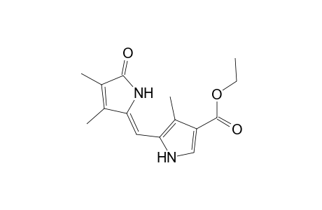 1H-Pyrrole-3-carboxylic acid, 5-[(1,5-dihydro-3,4-dimethyl-5-oxo-2H-pyrrol-2-ylidene)methyl]-4-methyl-, ethyl ester, (Z)-