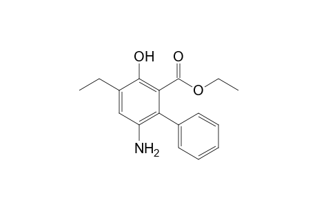 Ethyl 6-amino-4-ethyl-3-hydroxybiphenyl-2-carboxylate