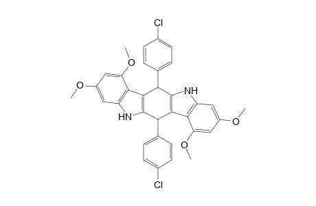 6,12-bis(4-chlorophenyl)-1,3,7,9-tetramethoxy-5,6,11,12-tetrahydroindolo[3,2-b]carbazole