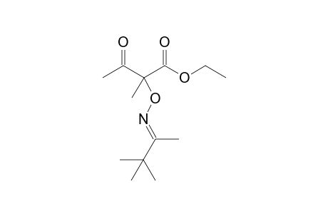 Ethyl 2-{[(3,3-dimethylbutan-2-ylidene)amino]oxy}-2-methyl-3-oxobutanoate