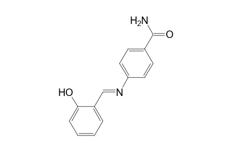 4-([(E)-(2-Hydroxyphenyl)methylidene]amino)benzamide