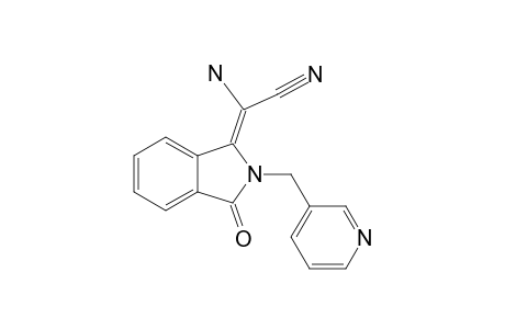 AMINO-[3-OXO-2-(PYRIDIN-3-YLMETHYL)-2,3-DIHYDRO-1H-ISOINDOL-1-YLIDENE]-ACETONITRILE;(E)-ISOMER