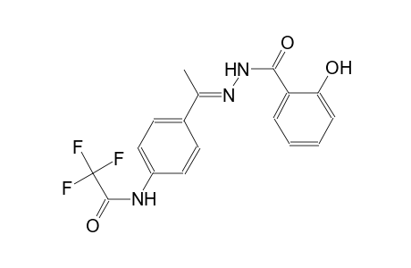 2,2,2-trifluoro-N-{4-[(1E)-N-(2-hydroxybenzoyl)ethanehydrazonoyl]phenyl}acetamide