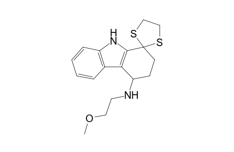 2-Methoxyethyl(spiro[1,3-dithiolane-2,1'-2,3,4,9-tetrahydrocarbazole]-4'-yl)amine