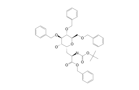 (S)-BENZYL-3-[(2R,3S,4R,5R,6R)-4,5-BIS-(BENZYLOXY)-6-(BENZYLOXYMETHYL)-3-HYDROXYTETRAHYDRO-2H-PYRAN-2-YL]-2-(TERT.-BUTOXYCABONYLAMINO)-PROPANOATE