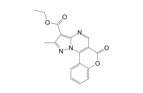 3-ETHYLCARBOXYLATE-2-METHYL-6H-[1]-BENZOPYRANO-[3,4-E]-PYRAZOLO-[1,5-A]-PYRIMIDIN-6-ONE